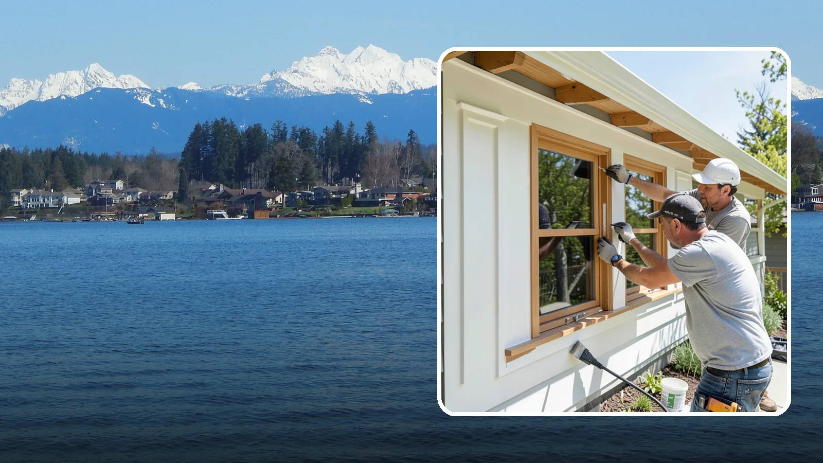 Exterior Trim Painting in Lake Stevens, Snohomish County, WA - Exterior trim painting renews the fascia, soffits, corners, and window casings that outline your home.