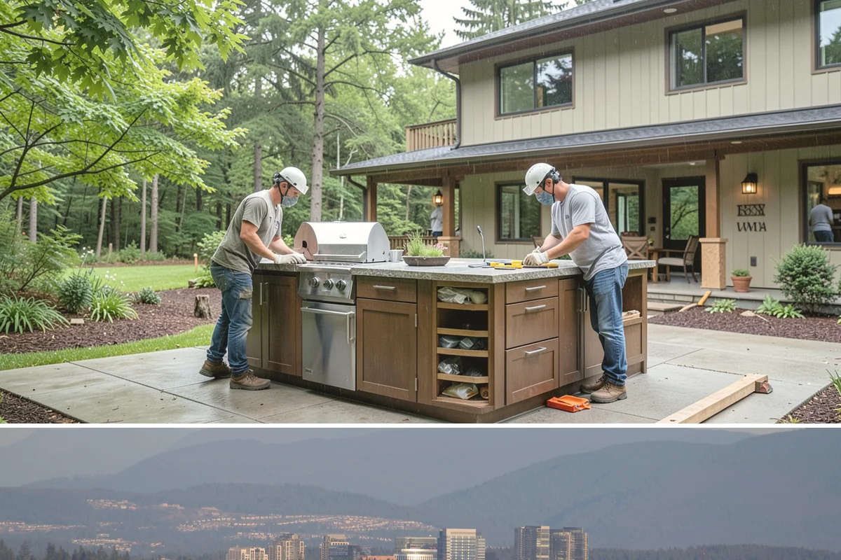 Exterior Trim Painting in Medina, King County, WA - Exterior trim painting belongs in the dry season, from late spring to early fall, for proper adhesion and curing.