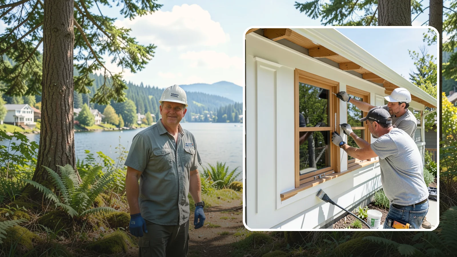 Exterior Trim Painting in Milton, King County, WA - Exterior trim painting renews the fascia, soffits, corners, and window casings that outline your home.