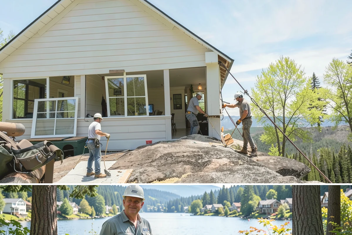Exterior Trim Painting in Milton, King County, WA - Exterior trim painting belongs in the dry season, from late spring to early fall, for proper adhesion and curing.