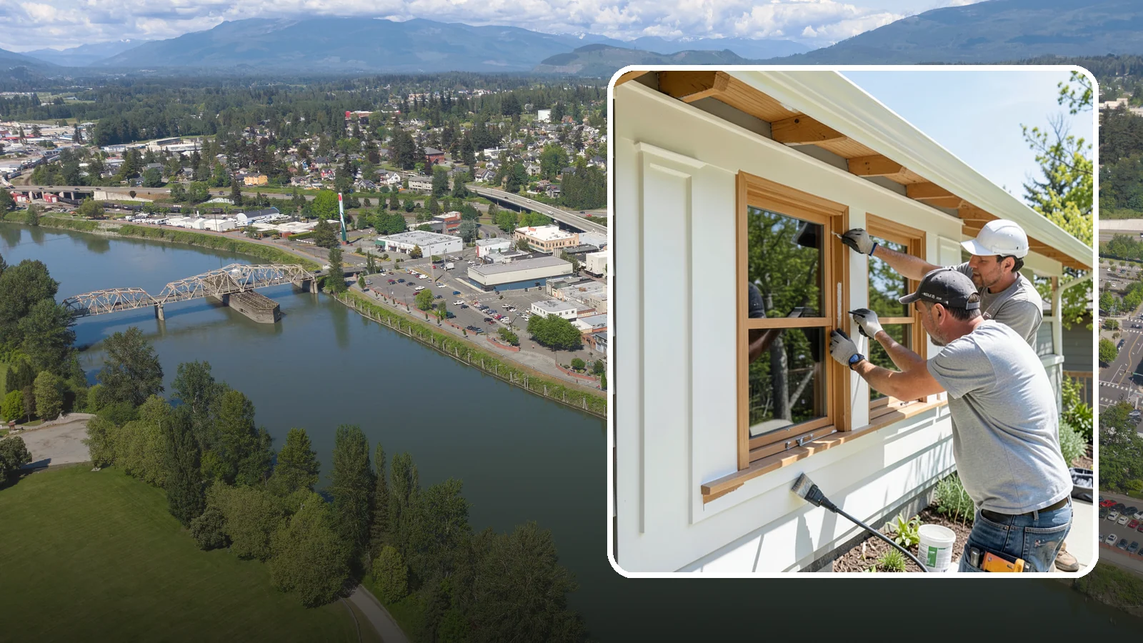 Exterior Trim Painting in Mount Vernon, Skagit County, WA - Exterior trim painting renews the fascia, soffits, corners, and window casings that outline your home.