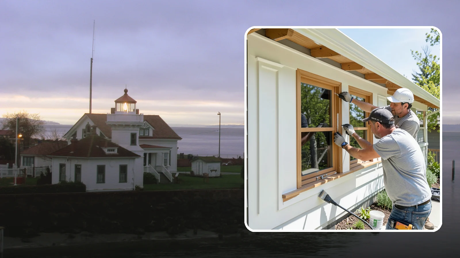 Exterior Trim Painting in Mukilteo, Snohomish County, WA - Exterior trim painting renews the fascia, soffits, corners, and window casings that outline your home.
