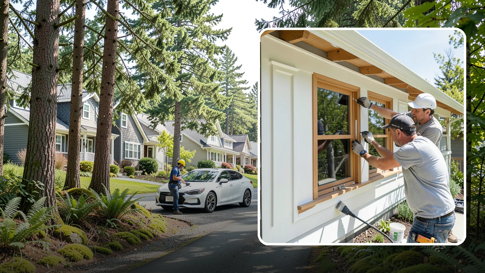 Exterior Trim Painting in Normandy Park, King County, WA - Exterior trim painting renews the fascia, soffits, corners, and window casings that outline your home.