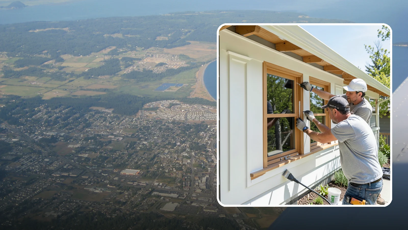 Exterior Trim Painting in Oak Harbor, Island County, WA - Exterior trim painting renews the fascia, soffits, corners, and window casings that outline your home.