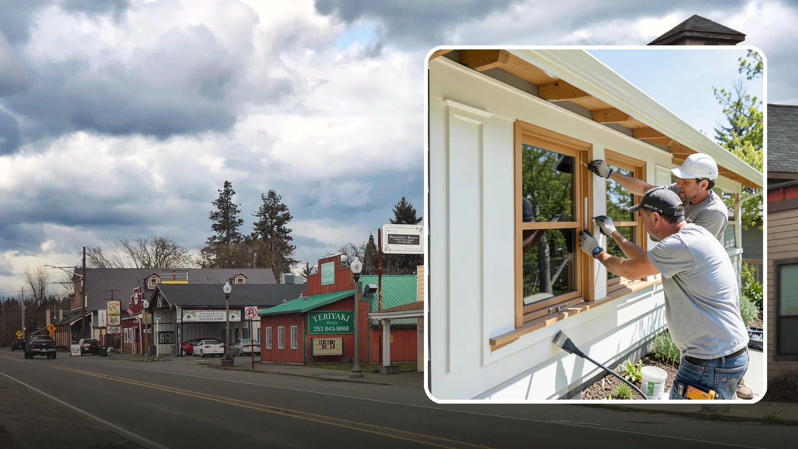 Exterior Trim Painting in Roy, Pierce County, WA - Exterior trim painting renews the fascia, soffits, corners, and window casings that outline your home.
