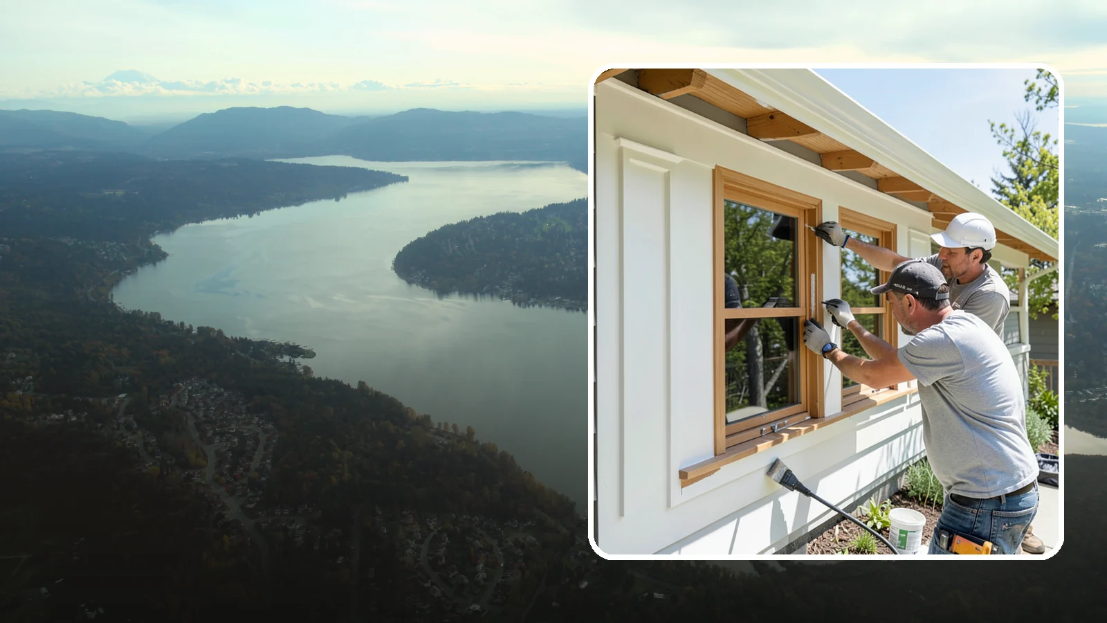 Exterior Trim Painting in Sammamish, King County, WA - Exterior trim painting renews the fascia, soffits, corners, and window casings that outline your home.