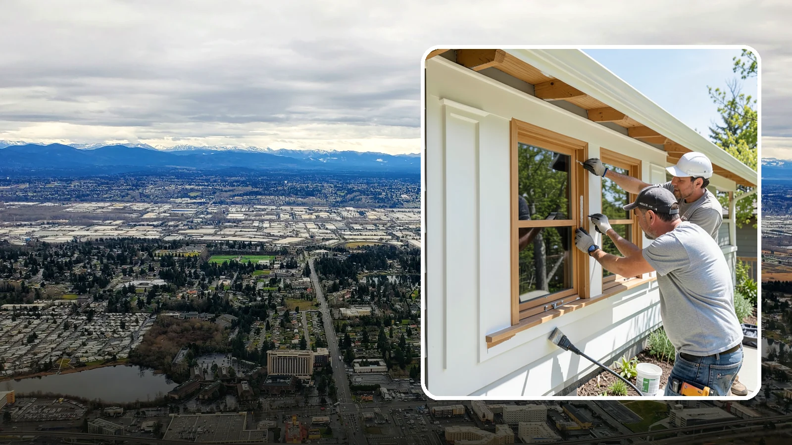 Exterior Trim Painting in SeaTac, King County, WA - Exterior trim painting renews the fascia, soffits, corners, and window casings that outline your home.