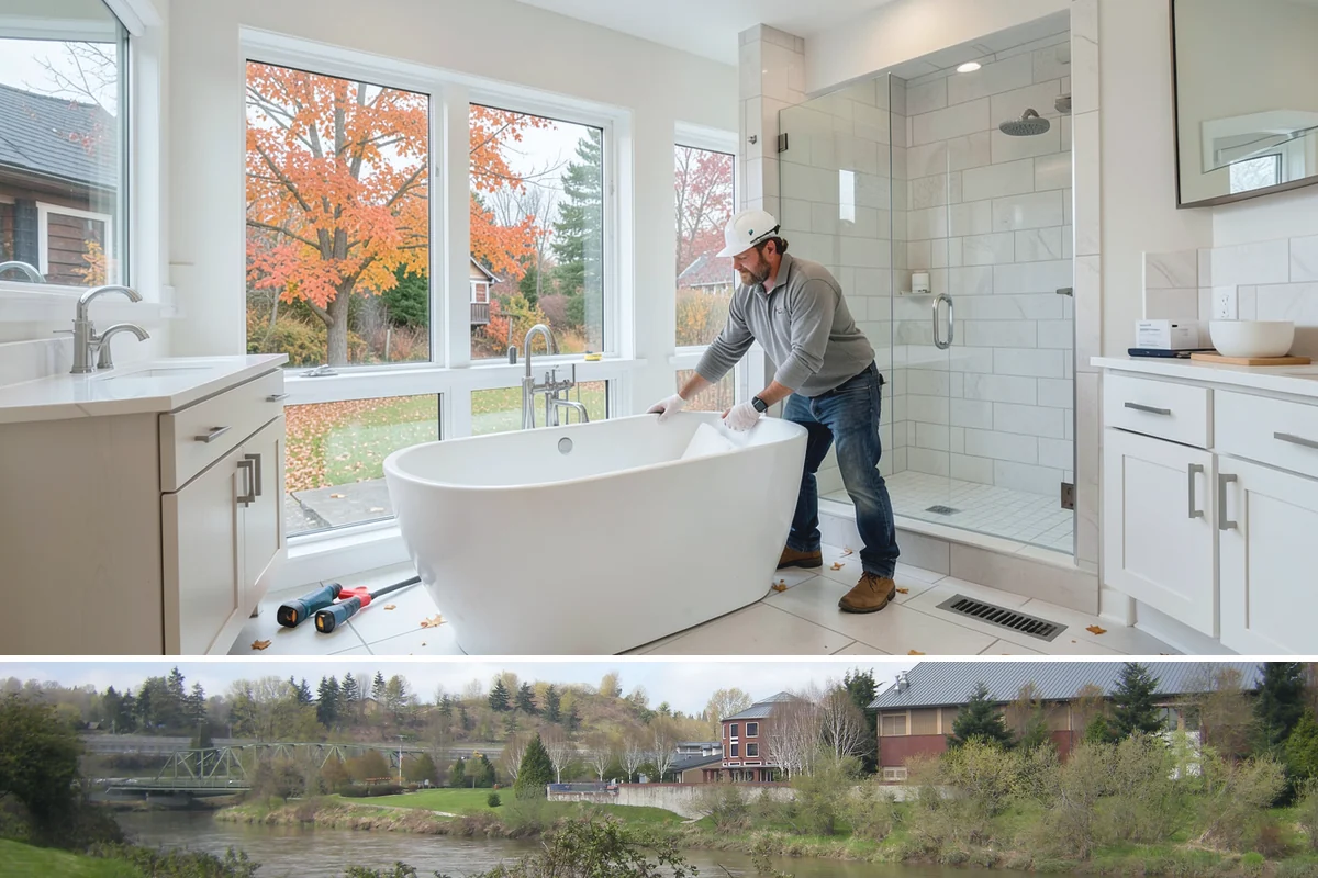 Exterior Trim Painting in Tukwila, King County, WA - Exterior trim painting belongs in the dry season, from late spring to early fall, for proper adhesion and curing.