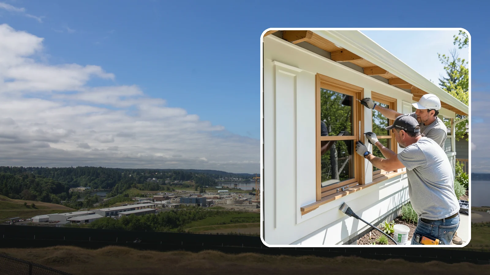 Exterior Trim Painting in University Place, Pierce County, WA - Exterior trim painting renews the fascia, soffits, corners, and window casings that outline your home.