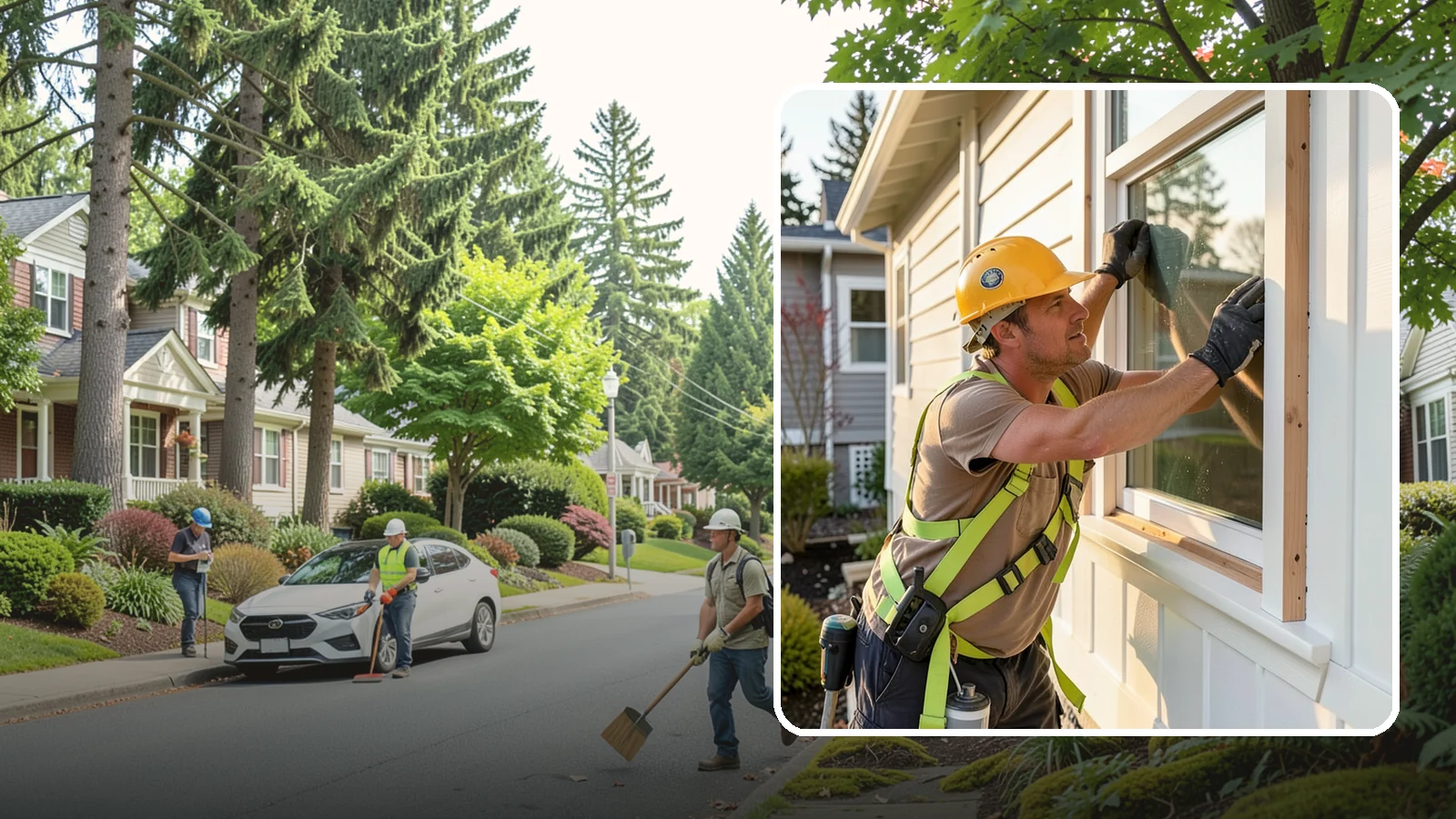Exterior Trim Repair in Beaux Arts Village, King County, WA - Exterior trim repair that restores weathered molding around windows, doors, and corners.