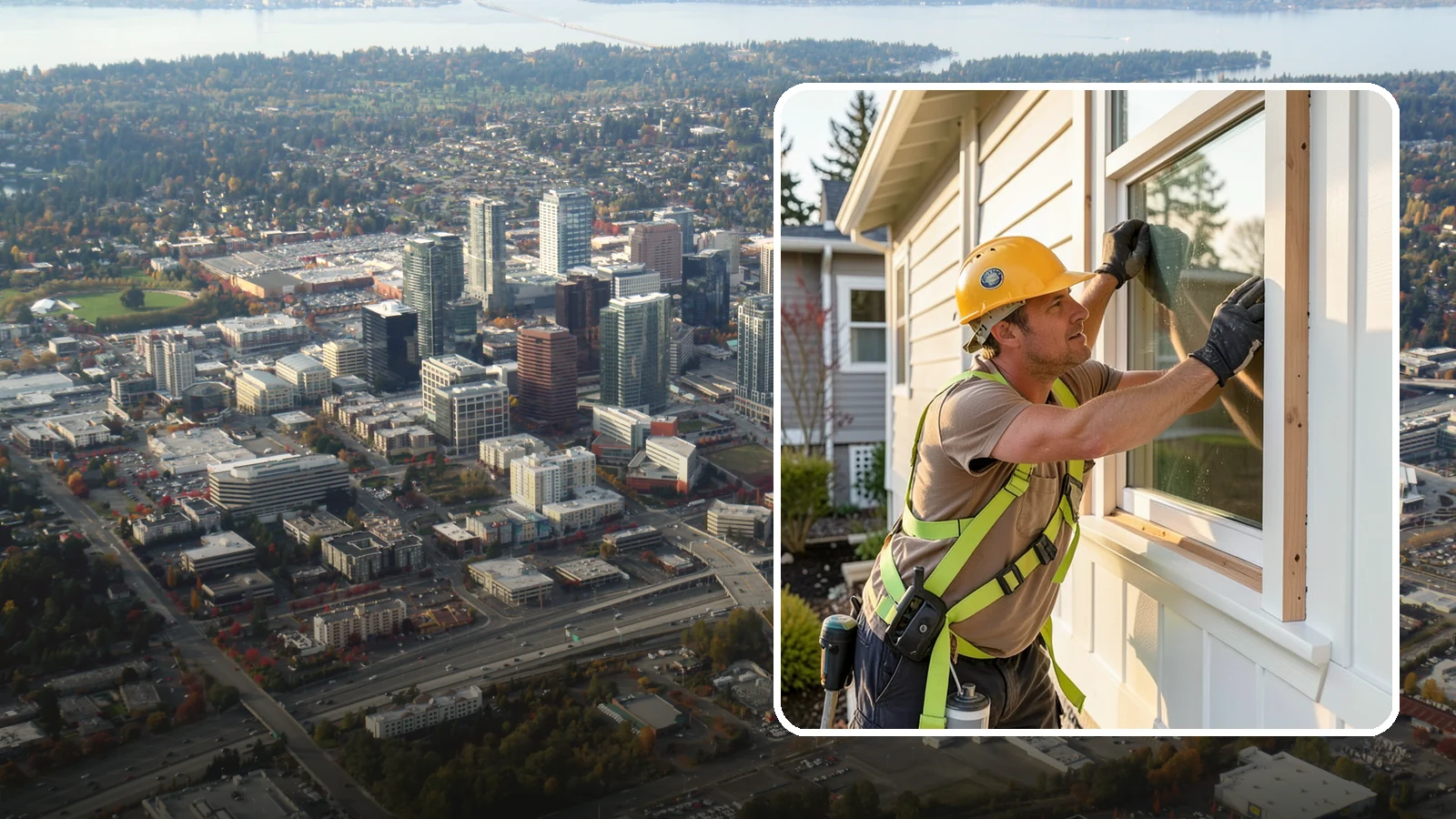 Exterior Trim Repair in Bellevue, King County, WA - Exterior trim repair that restores weathered molding around windows, doors, and corners.
