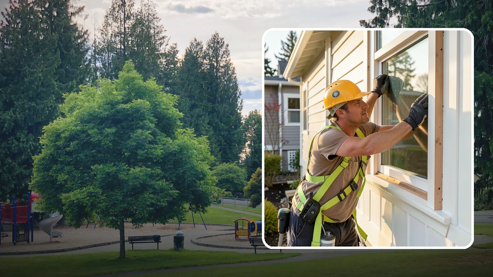 Exterior Trim Repair in Bonney Lake, Pierce County, WA - Exterior trim repair that restores weathered molding around windows, doors, and corners.