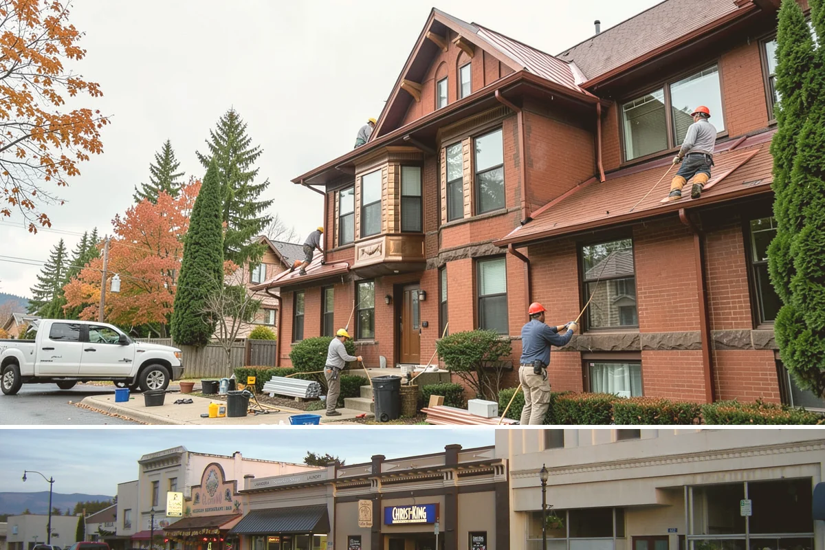 Exterior Trim Repair in Burlington, Skagit County, WA - Dry conditions are important so repairs seal and cure properly.