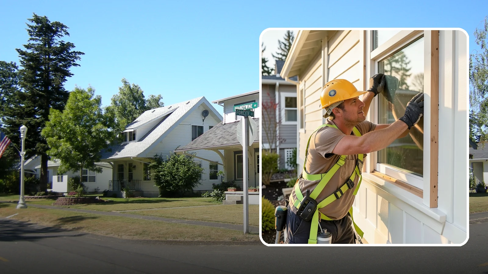 Exterior Trim Repair in DuPont, Pierce County, WA - Exterior trim repair that restores weathered molding around windows, doors, and corners.
