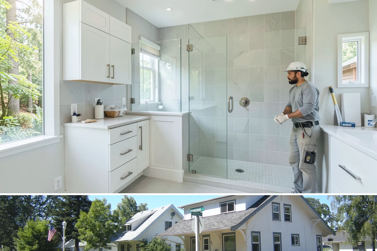 Exterior Trim Repair in DuPont, Pierce County, WA - Dry conditions are important so repairs seal and cure properly.