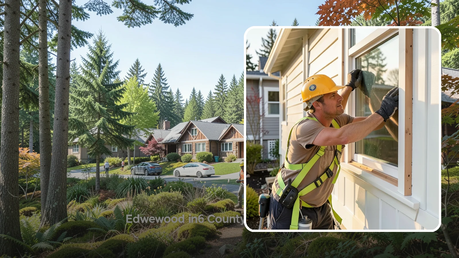 Exterior Trim Repair in Edgewood, Pierce County, WA - Exterior trim repair that restores weathered molding around windows, doors, and corners.