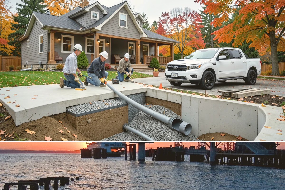 Exterior Trim Repair in Edmonds, Snohomish County, WA - Dry conditions are important so repairs seal and cure properly.