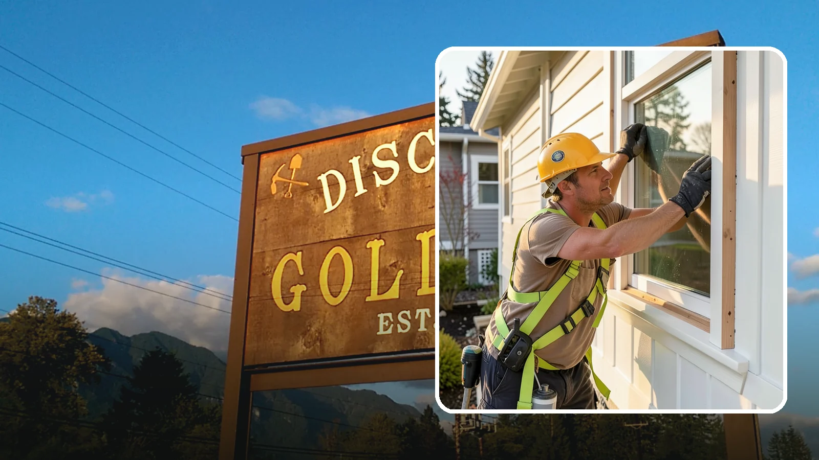 Exterior Trim Repair in Gold Bar, Snohomish County, WA - Exterior trim repair that restores weathered molding around windows, doors, and corners.