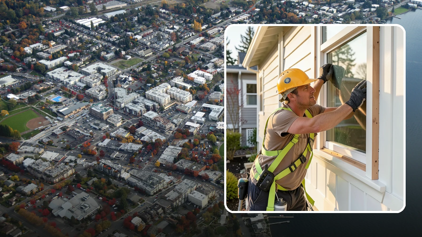 Exterior Trim Repair in Kirkland, King County, WA - Exterior trim repair that restores weathered molding around windows, doors, and corners.
