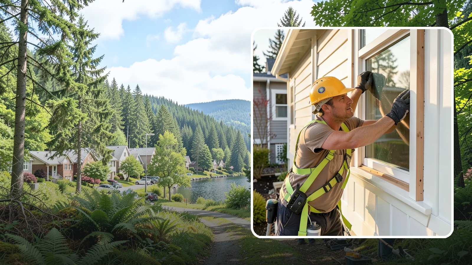 Exterior Trim Repair in Lake Forest Park, King County, WA - Exterior trim repair that restores weathered molding around windows, doors, and corners.