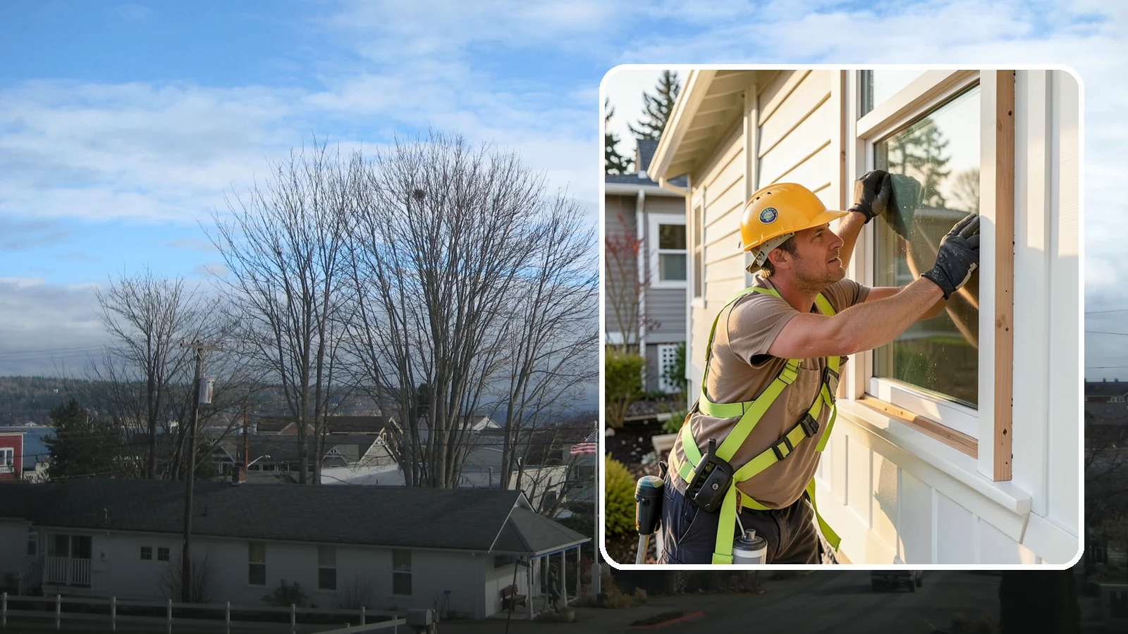 Exterior Trim Repair in Langley, Island County, WA - Exterior trim repair that restores weathered molding around windows, doors, and corners.
