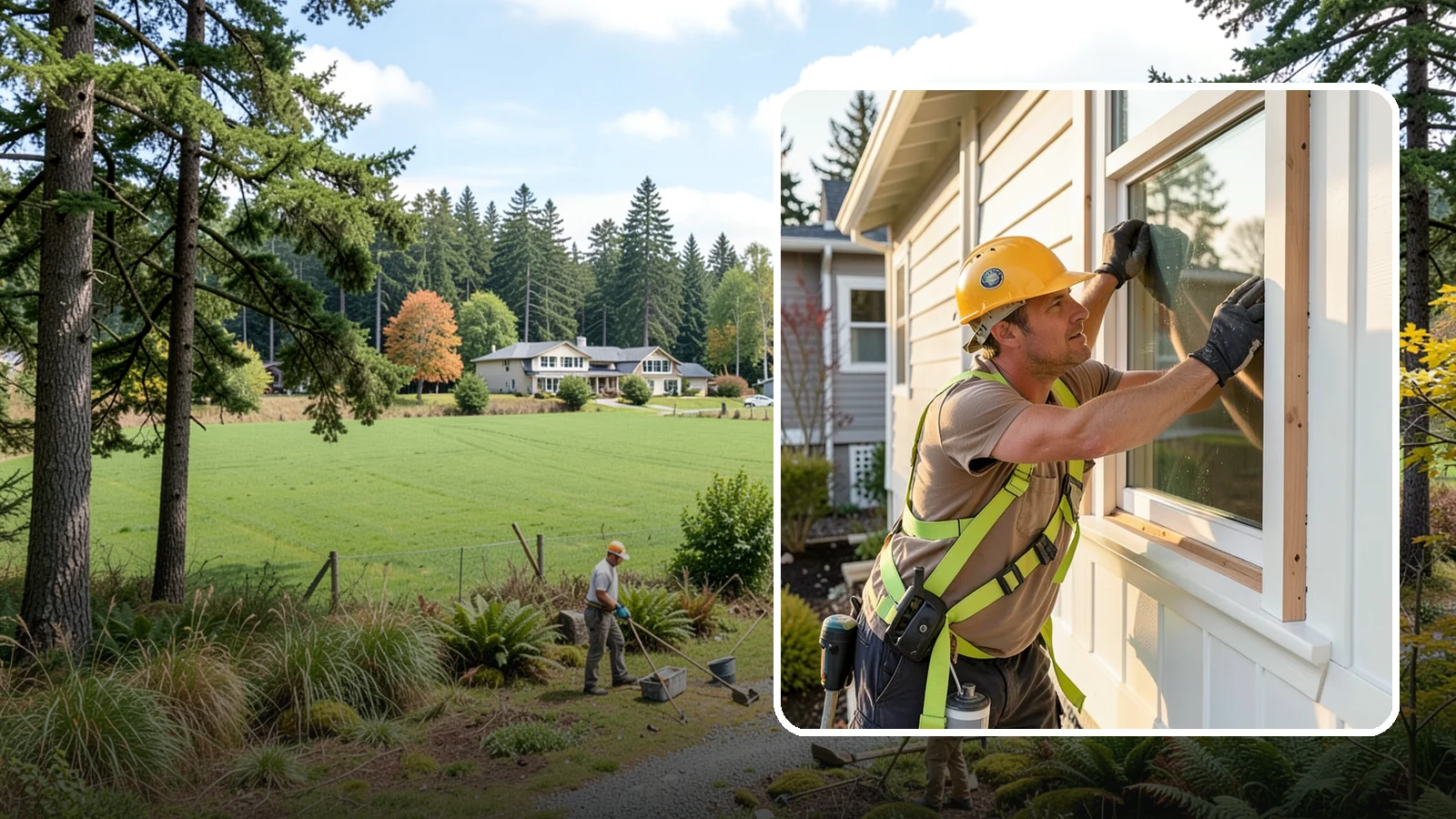 Exterior Trim Repair in Lyman, Skagit County, WA - Exterior trim repair that restores weathered molding around windows, doors, and corners.