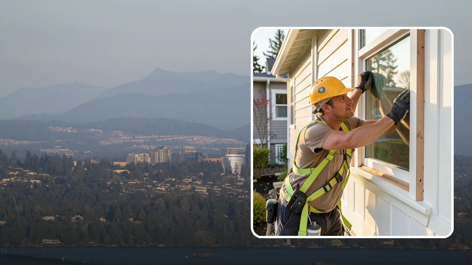 Exterior Trim Repair in Medina, King County, WA - Exterior trim repair that restores weathered molding around windows, doors, and corners.
