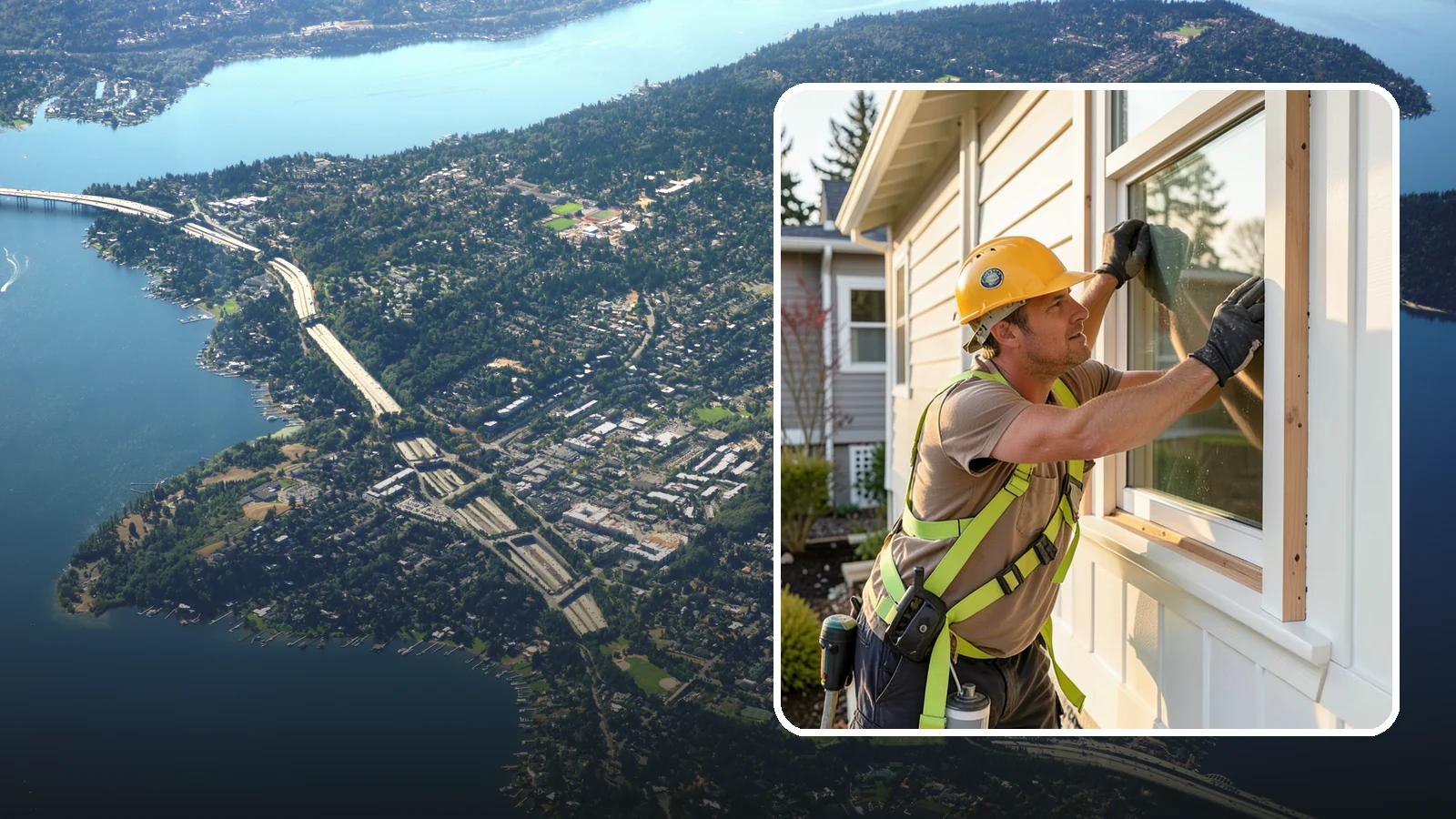Exterior Trim Repair in Mercer Island, King County, WA - Exterior trim repair that restores weathered molding around windows, doors, and corners.