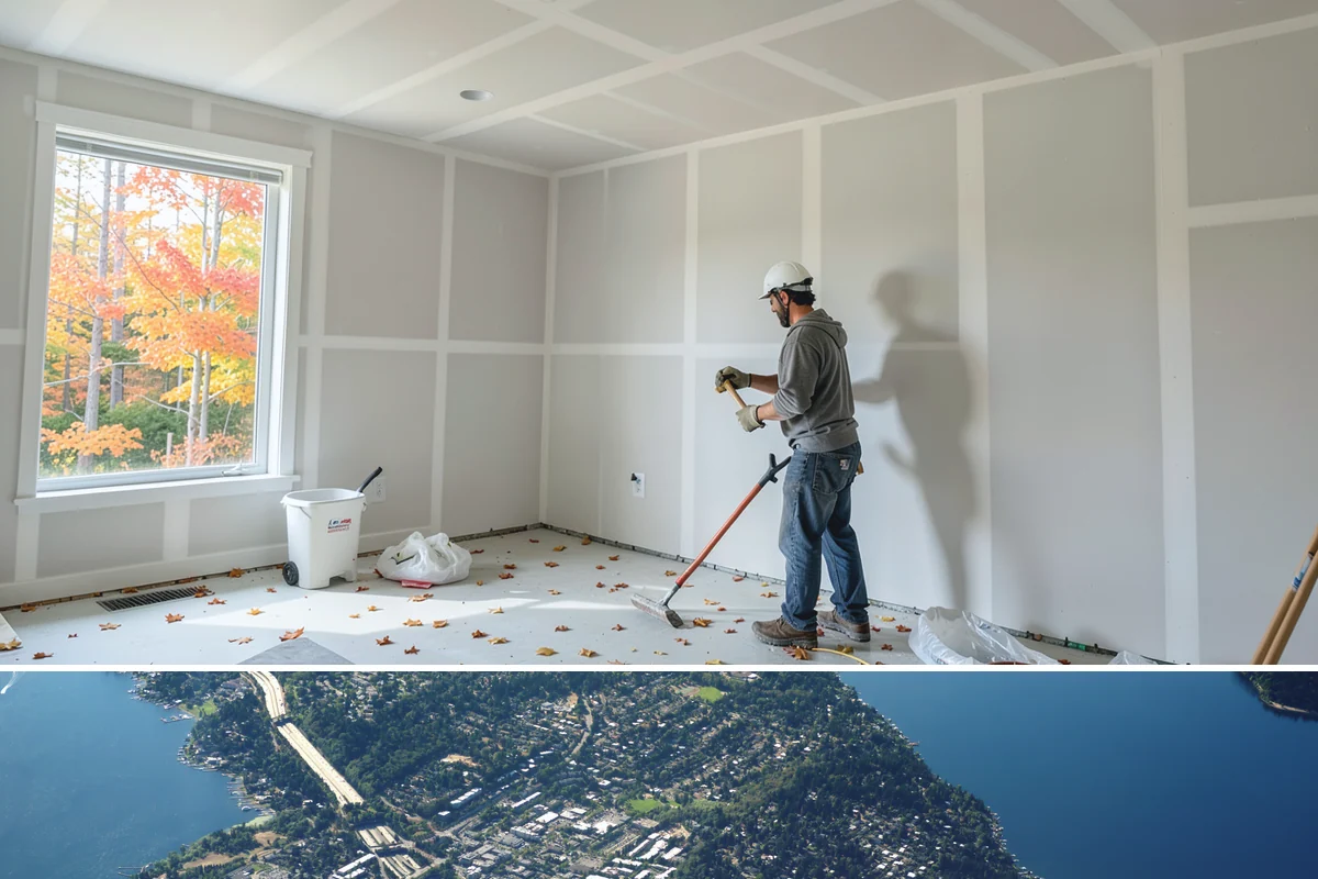 Exterior Trim Repair in Mercer Island, King County, WA - Dry conditions are important so repairs seal and cure properly.
