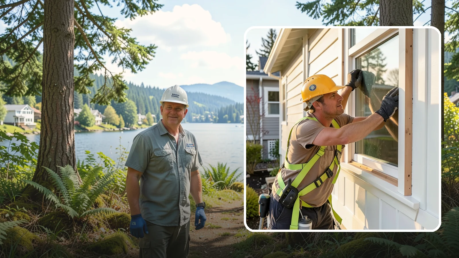 Exterior Trim Repair in Milton, King County, WA - Exterior trim repair that restores weathered molding around windows, doors, and corners.