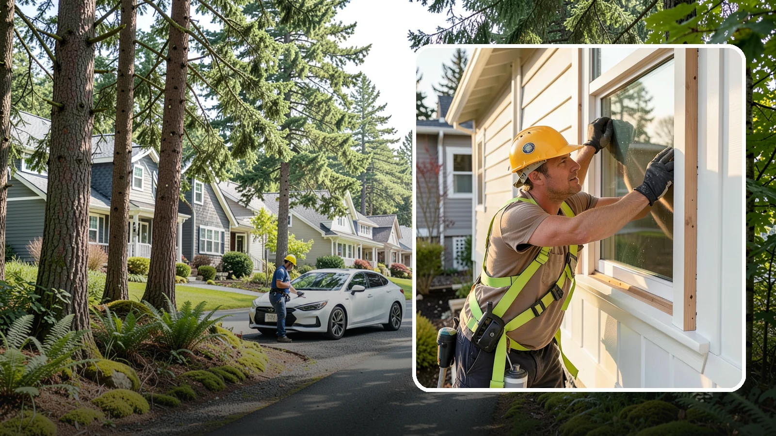 Exterior Trim Repair in Normandy Park, King County, WA - Exterior trim repair that restores weathered molding around windows, doors, and corners.