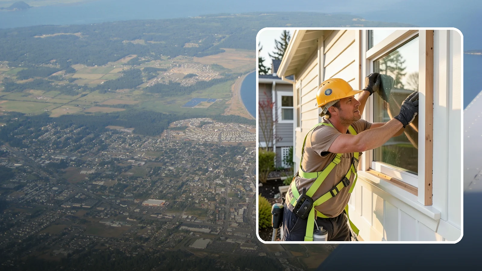 Exterior Trim Repair in Oak Harbor, Island County, WA - Exterior trim repair that restores weathered molding around windows, doors, and corners.