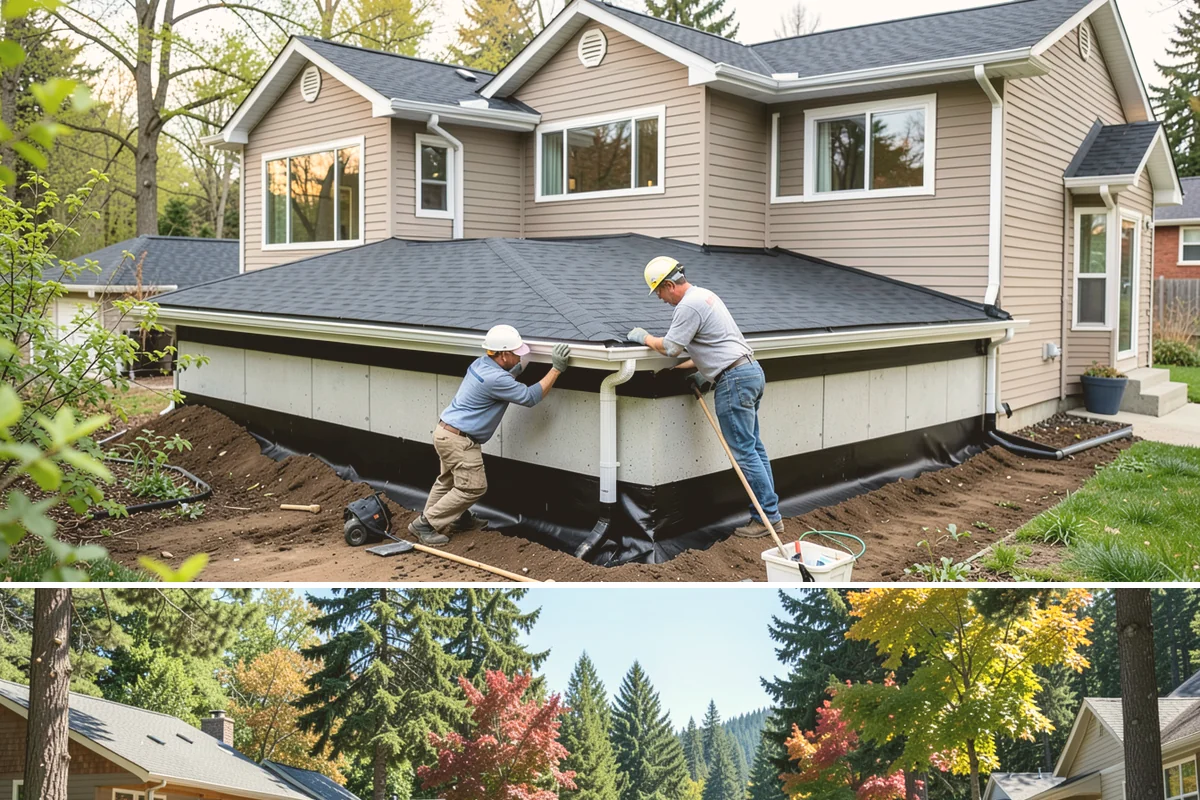 Exterior Trim Repair in Orting, Pierce County, WA - Dry conditions are important so repairs seal and cure properly.