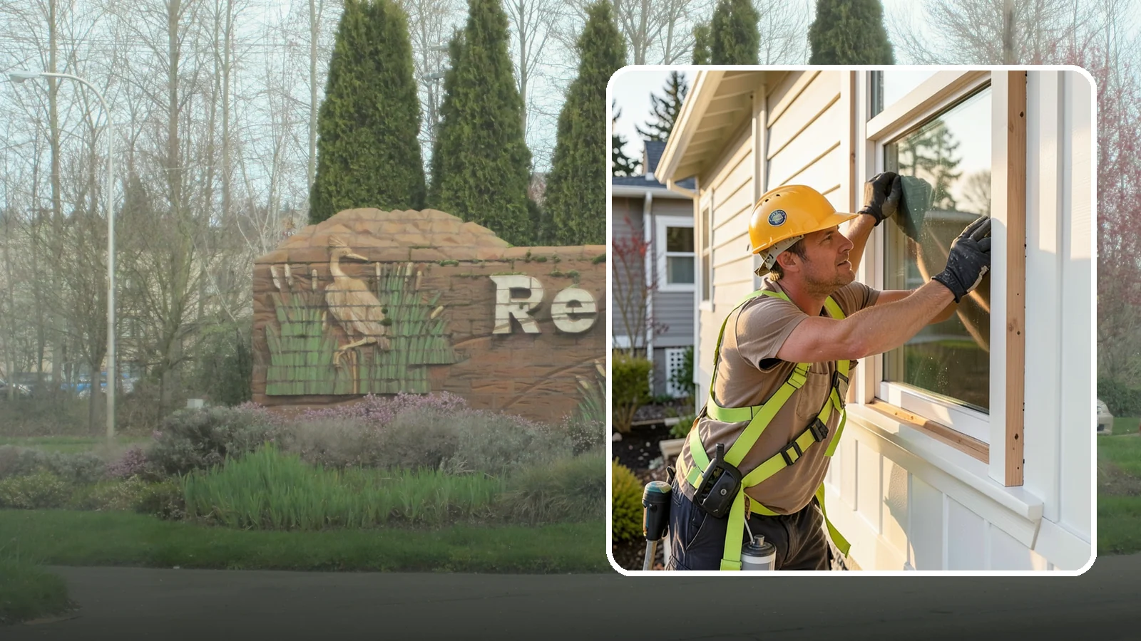 Exterior Trim Repair in Renton, King County, WA - Exterior trim repair that restores weathered molding around windows, doors, and corners.