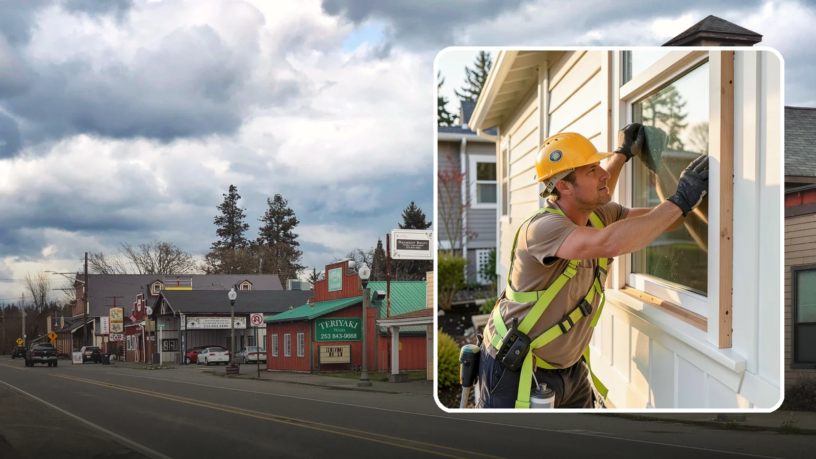 Exterior Trim Repair in Roy, Pierce County, WA - Exterior trim repair that restores weathered molding around windows, doors, and corners.