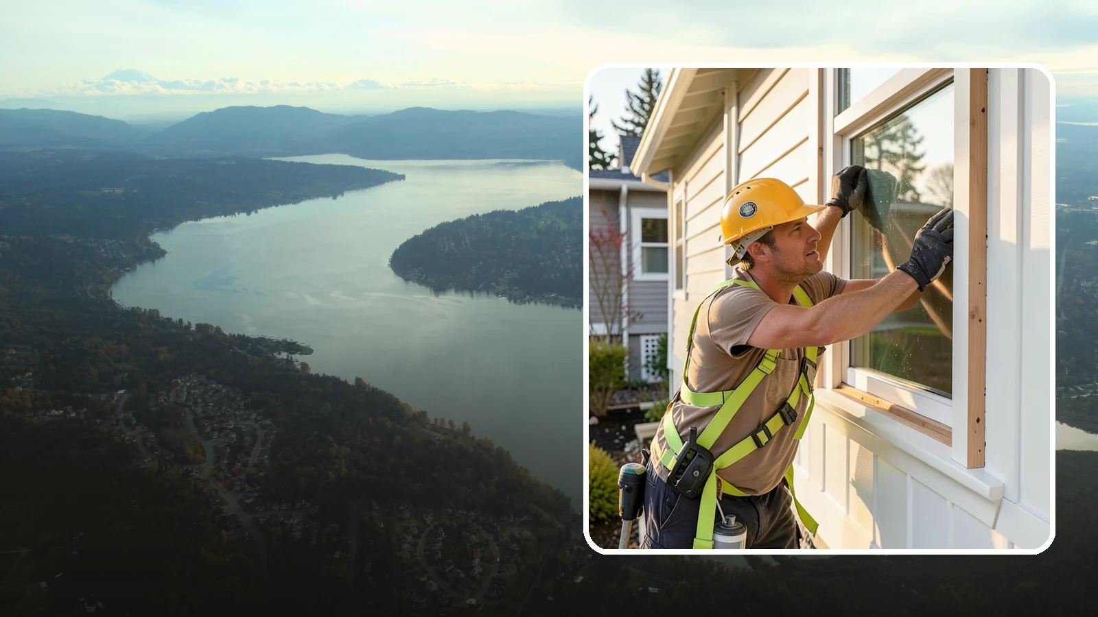 Exterior Trim Repair in Sammamish, King County, WA - Exterior trim repair that restores weathered molding around windows, doors, and corners.