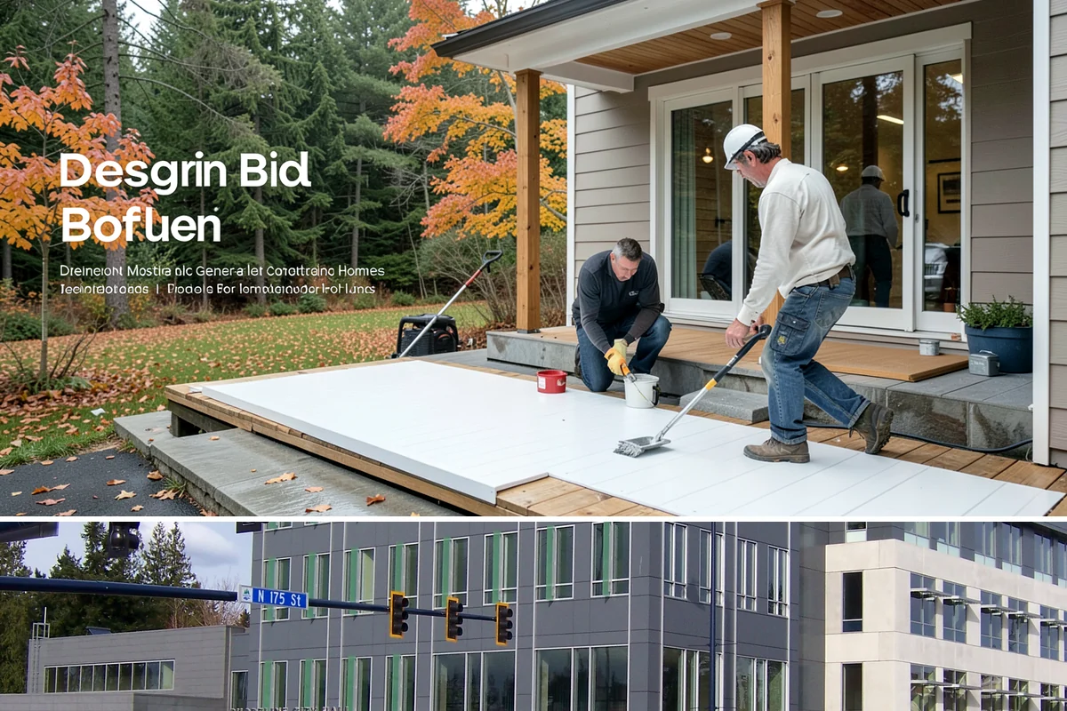Exterior Trim Repair in Shoreline, King County, WA - Dry conditions are important so repairs seal and cure properly.