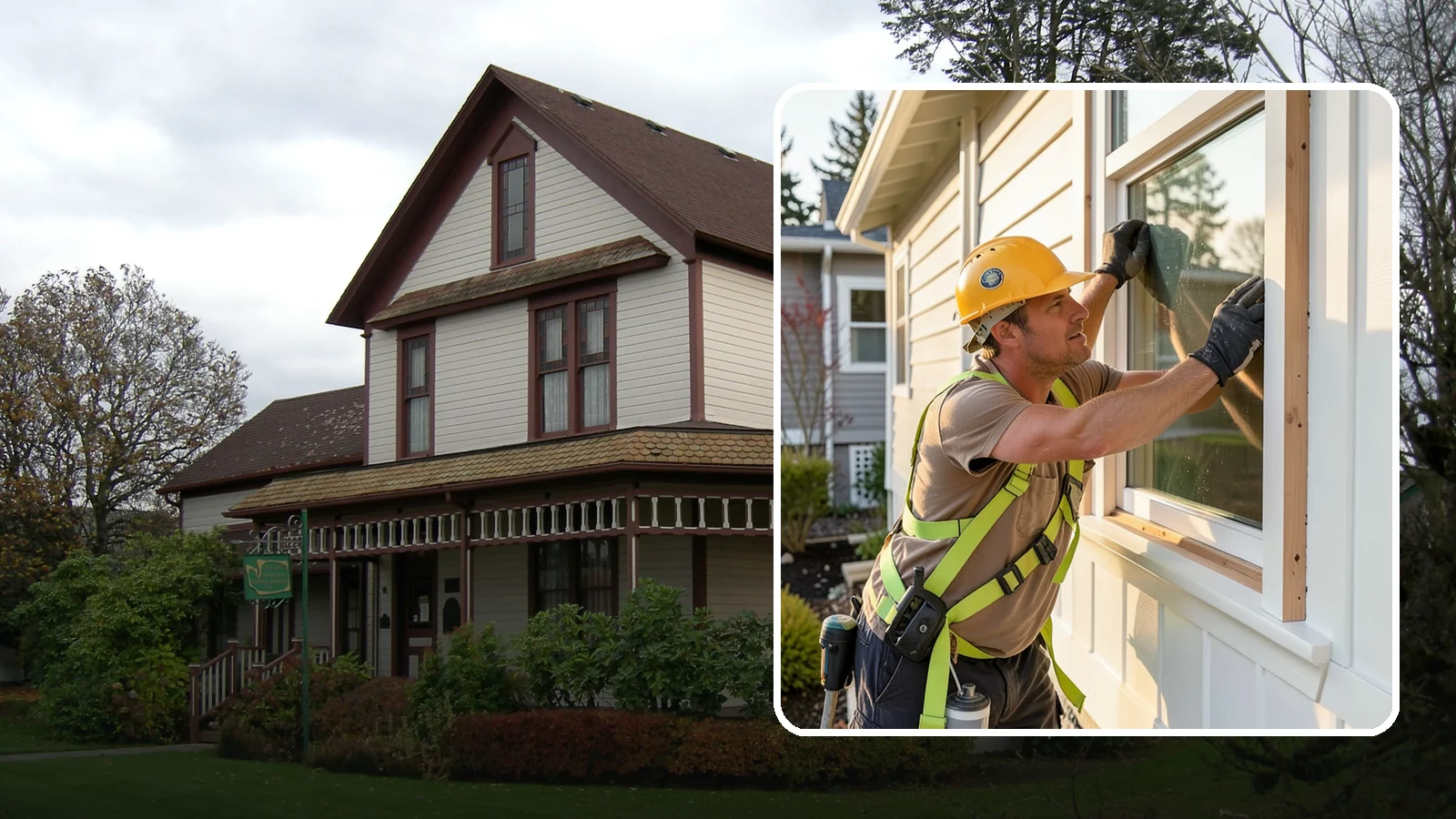 Exterior Trim Repair in Sumner, Pierce County, WA - Exterior trim repair that restores weathered molding around windows, doors, and corners.