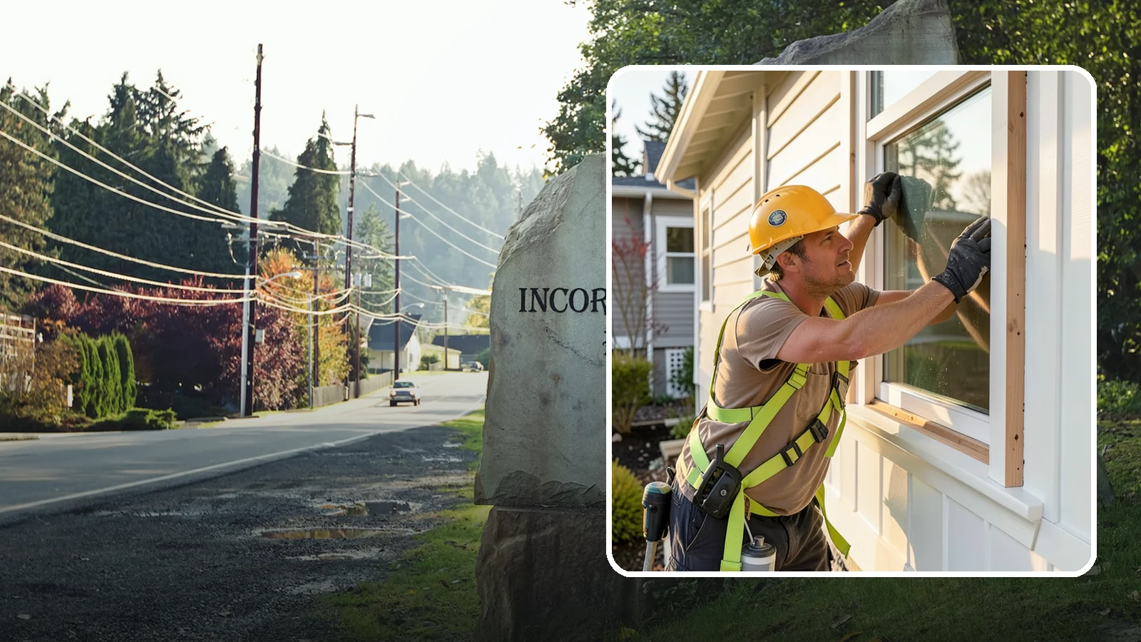 Exterior Trim Repair in Wilkeson, Pierce County, WA - Exterior trim repair that restores weathered molding around windows, doors, and corners.