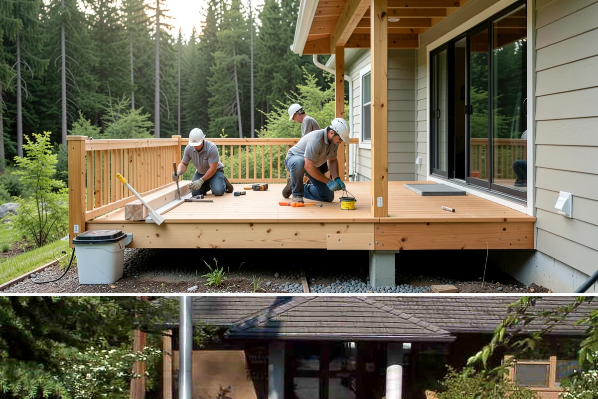 Exterior Trim Repair in Yarrow Point, King County, WA - Dry conditions are important so repairs seal and cure properly.