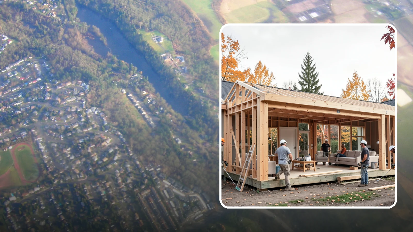 Family Room Addition in Algona, King County, WA - A family room addition creates a large, open gathering space for everyday living and entertaining.