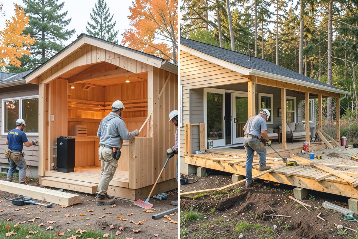 Family Room Addition in Beaux Arts Village, King County, WA - Design the room and its connection to the home