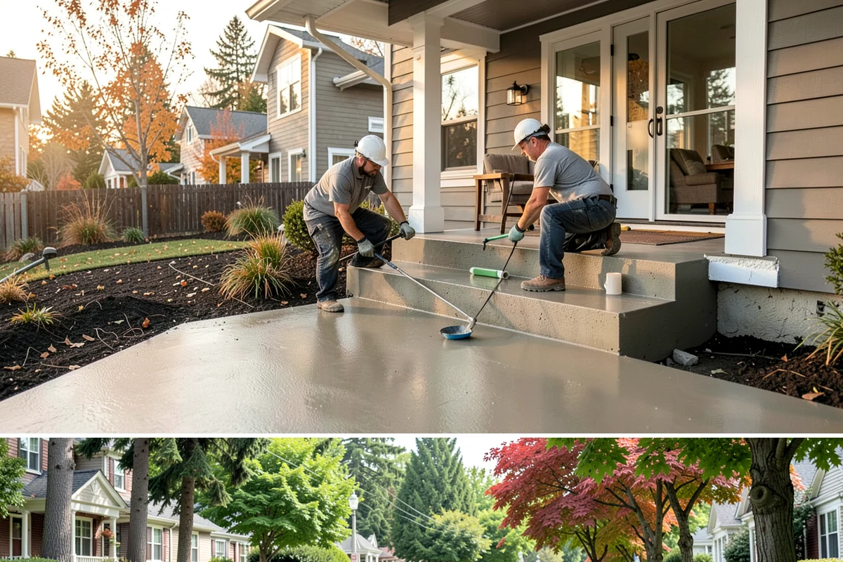 Family Room Addition in Beaux Arts Village, King County, WA - We enclose the large footprint during summer's dry stretch so finishes proceed comfortably indoors afterward.