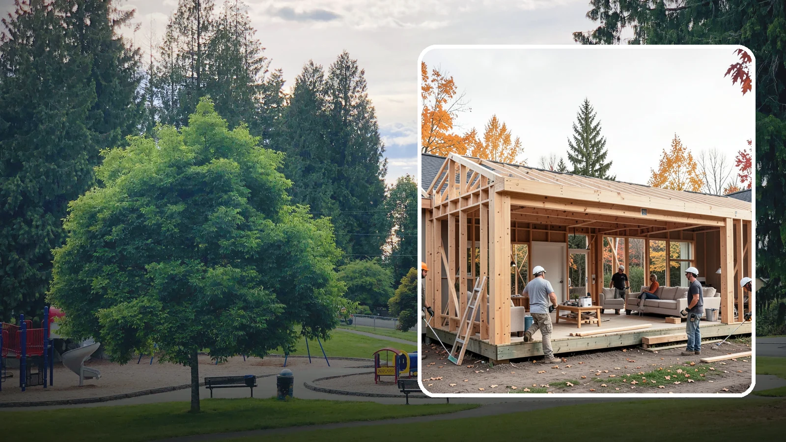 Family Room Addition in Bonney Lake, Pierce County, WA - A family room addition creates a large, open gathering space for everyday living and entertaining.