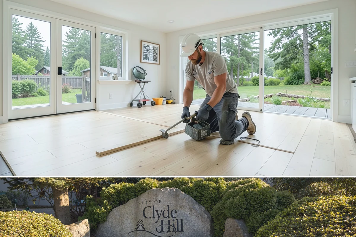 Family Room Addition in Clyde Hill, King County, WA - We enclose the large footprint during summer's dry stretch so finishes proceed comfortably indoors afterward.