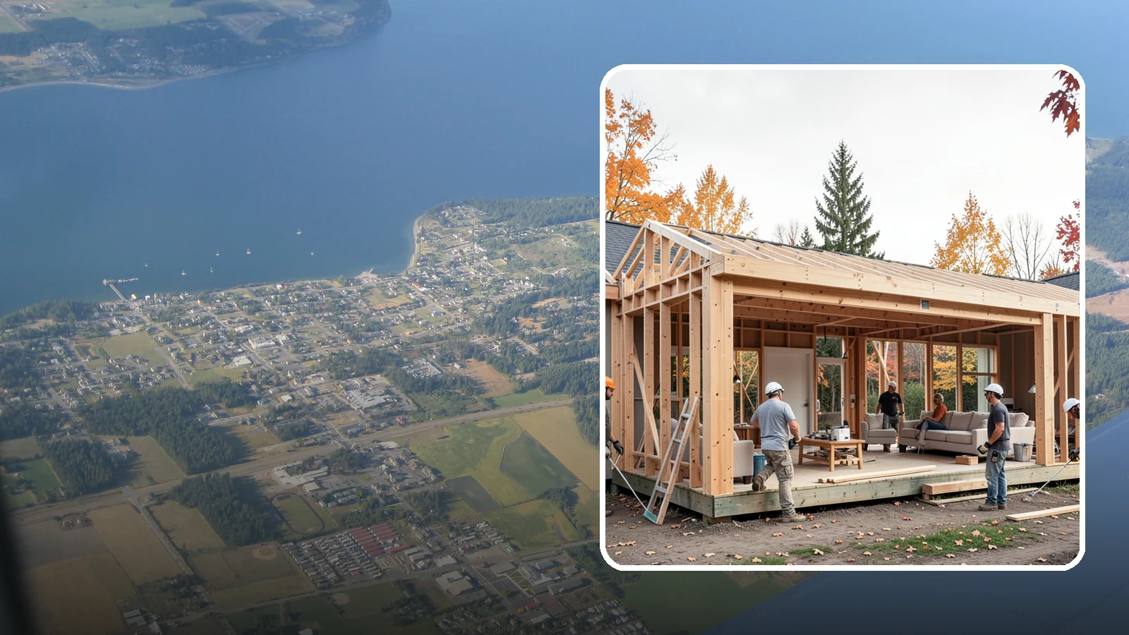 Family Room Addition in Coupeville, Island County, WA - A family room addition creates a large, open gathering space for everyday living and entertaining.