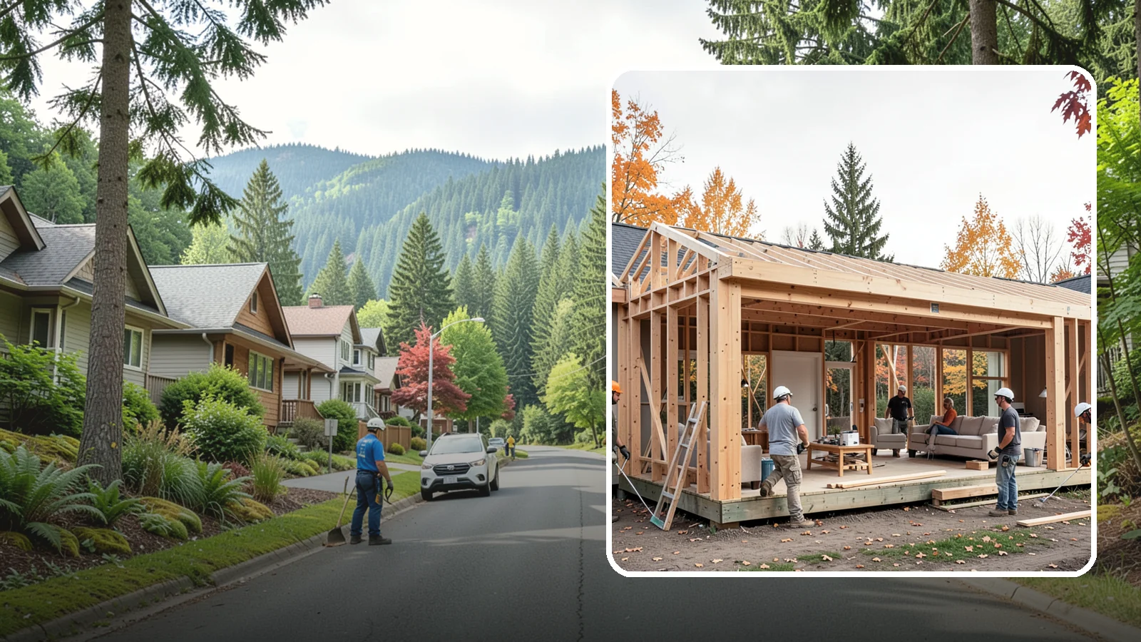Family Room Addition in Darrington, Snohomish County, WA - A family room addition creates a large, open gathering space for everyday living and entertaining.