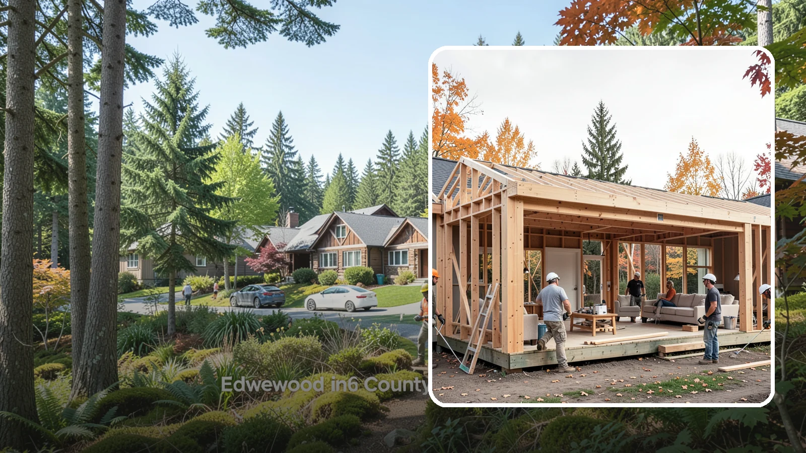 Family Room Addition in Edgewood, Pierce County, WA - A family room addition creates a large, open gathering space for everyday living and entertaining.