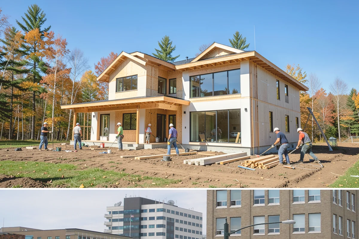 Family Room Addition in Everett, Snohomish County, WA - We enclose the large footprint during summer's dry stretch so finishes proceed comfortably indoors afterward.