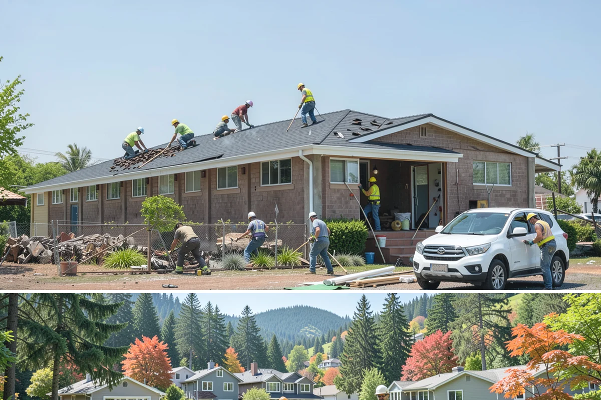 Family Room Addition in Fircrest, Pierce County, WA - We enclose the large footprint during summer's dry stretch so finishes proceed comfortably indoors afterward.